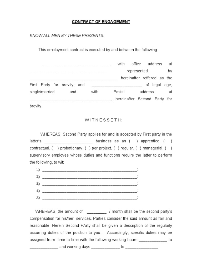 Detailed Bpo Employment Contract | PDF | Confidentiality | Employment