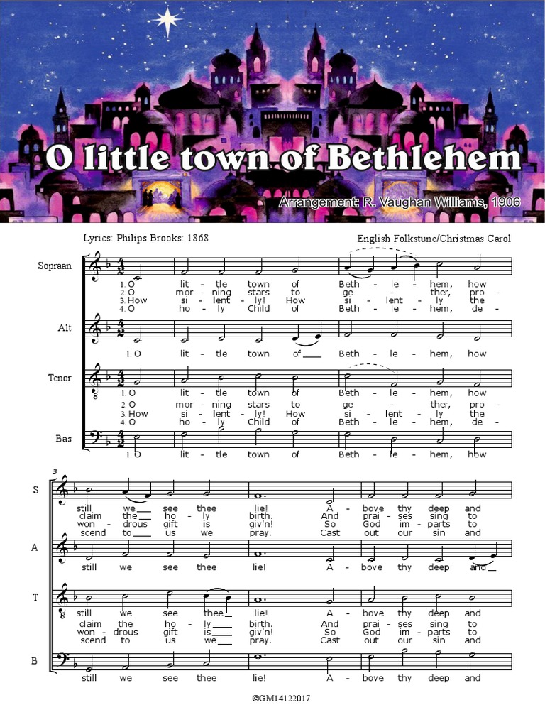 077 O Little Town of Bethlehem PDF | PDF