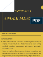 Final Lesson No. 1 (Angle Measure)