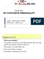 Presentation On-: My Favourite Personality