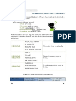 PROBABILIDAD Indicativo Subjuntivo PDF