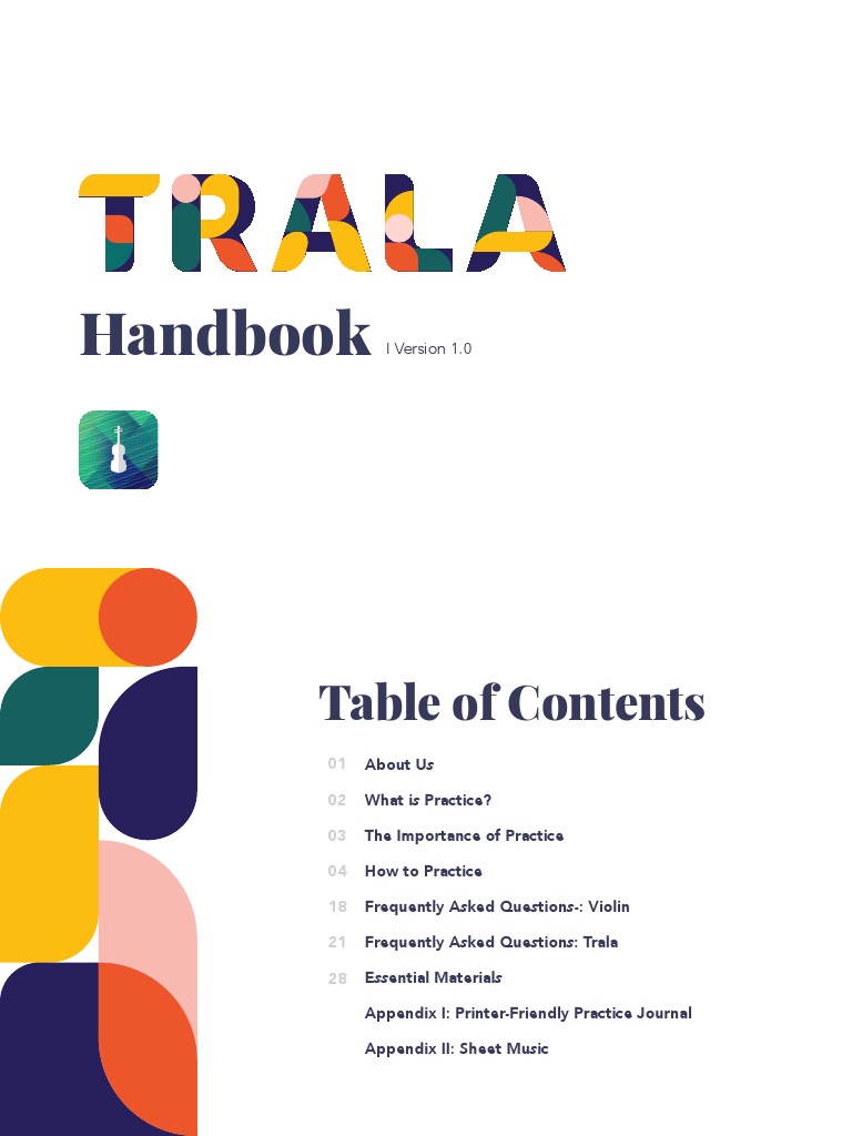 Trala Violin Practice Handbook | PDF | Violin | Tempo