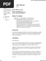 LBC Manual: Before You Begin