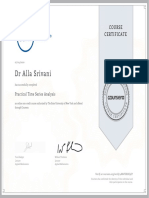 40) Practical Time Series Analysis Certificate PDF