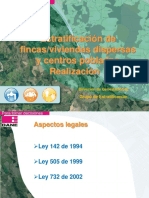 Estratificación de Fincas/viviendas Dispersas y Centros Poblados Realización