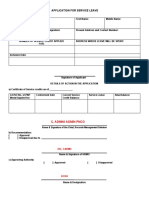 Service-Leave Form
