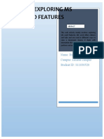 Topic 3: Exploring Ms Word Features: Name: Ruth Edmond Campus: Emalus Campus Student ID: S11030520