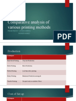 Comparative Analysis of Various Printing Methods