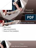 Process of Tiles Installation