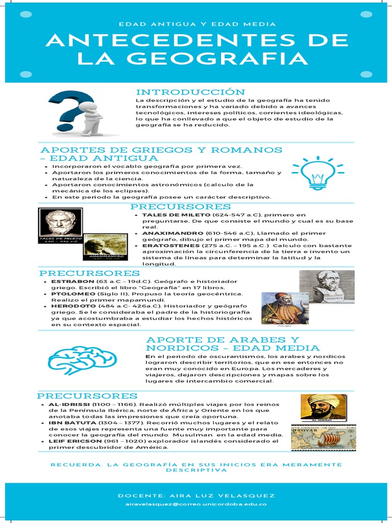Antecedentes de La Geografía PDF | PDF | Mapa | Geografía, image size:768x1024