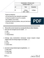 Exam Sport Y2 Term 4