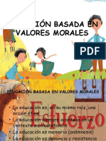 Educación Basada en Valores Morales