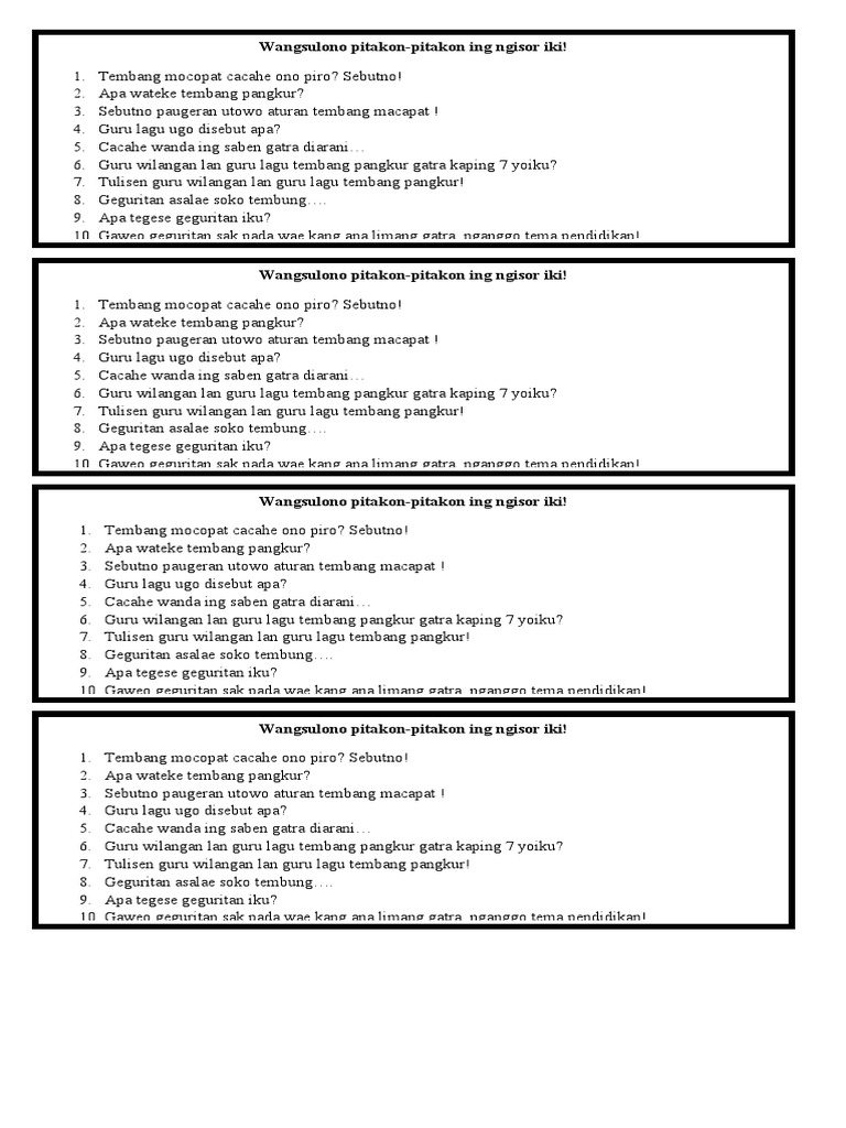 Bahasa Jawa Smt 2 Pdf