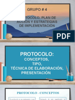 Protocolo, Plan de Acción y Estrategias DE LA PRIMERA INFANCIA