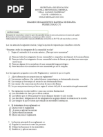 Examen de Diagnóstico Primer Grado