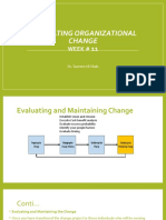 Change Management_Evaluation and Feedback on Organizational Change