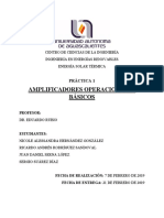 AMPLIFICADORES OPERACIONALES BÁSICOS - Practica