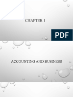 Chapter 1 - Accounting and Business