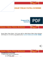 Kisan Vikas Patra Scheme: Prepared By: Jagdish Chosala Instructor, PTC Vadodara