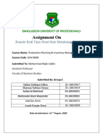 Cover Page Production Planning Mouni