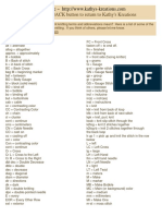 KNITTING Terms and Abbreviations