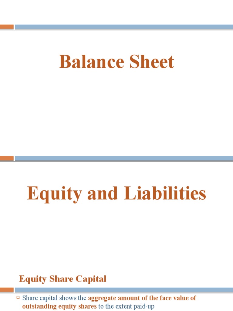 Understanding Equity and Liabilities | PDF | Equity (Finance ...