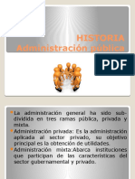 Administración Pública Historia