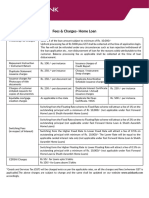 Fees and Charges - Home Loan