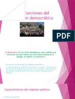 Los Funciones Del Régimen Democrático