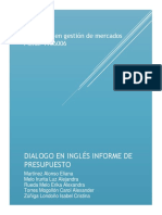 INGLES Dialogo en Inglés Informe de Presupuesto