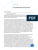 12 Pasos para La Preparación Del Sermón PDF