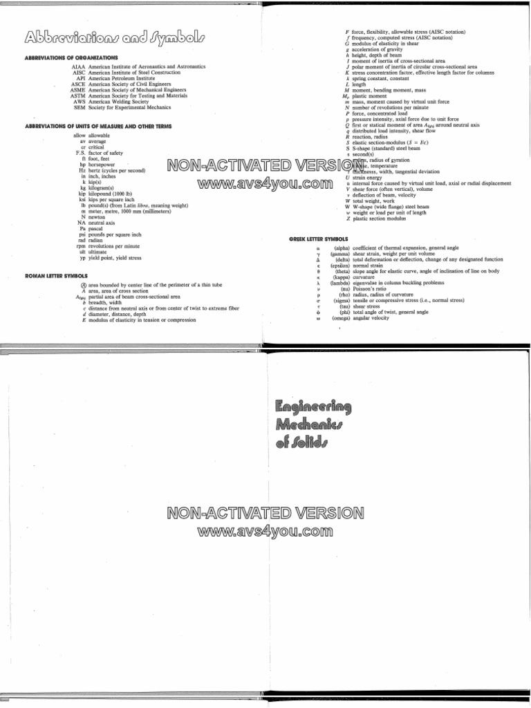 Engineering Mechanics Of Solids E P Popov Pdf Pdf Stress Mechanics Beam Structure