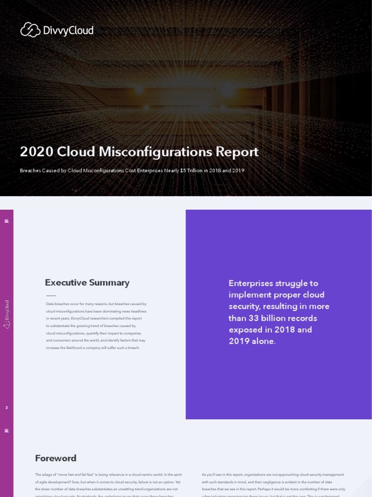 2020 Cloud Misconfigurations Report | PDF | Cloud Computing | Automation