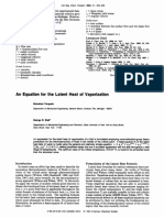 An Equation For The Latent Heat of Vaporization: Nomenclature