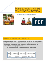 Fermentación Acética