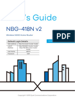 User's Guide: NBG-418N v2