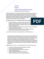 Planeación estratégica: análisis interno y externo