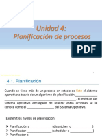 Unidad 4: Planificación de Procesos: Ing. Patricia Del Valle Morales