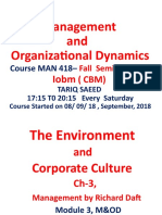 CH-3 M&OD THE ENV & CORP CULTURE - Ppts