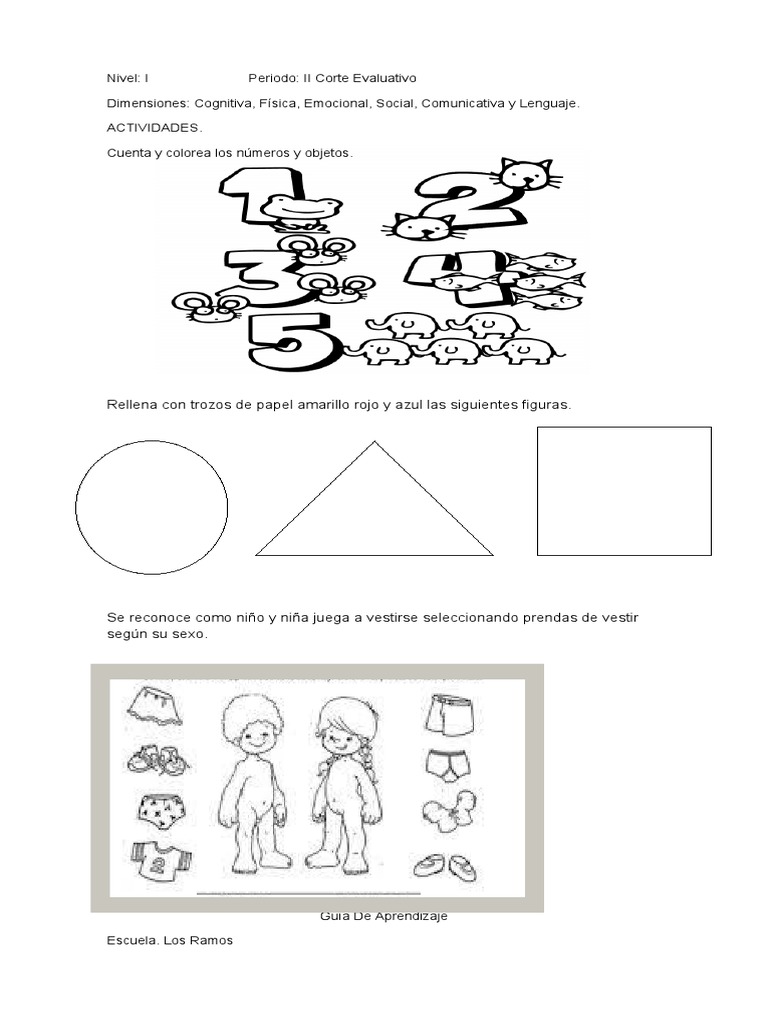 Actividades de Educación Inicial | PDF | Educación de la primera ...