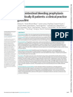 Gastrointestinal Bleeding Prophylaxis For Critically Ill Patients: A Clinical Practice Guideline