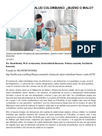 Lectura 1. El Sistema de Salud Colombiano. 3