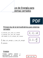 Balance de Energía para Sistemas Cerrados Con Problemas