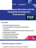 Basic Program Structure and The Integrated Development Environment
