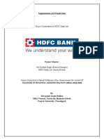 Project Undertaken at HDFC Bank LTD: Segmentation and Penetration