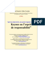 Michel Beaud, Keynes esprit responsabilite