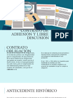 CONTRATOS DE ADHESIÓN vs. LIBRE DISCUSIÓN