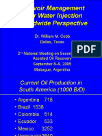 Reservoir Management Under Water Injection A Worldwide Perspective