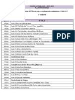 Calendário de Aulas-Berçario