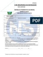 (FO 01 005) Formulário de Certificado de Segurança Da Navegação